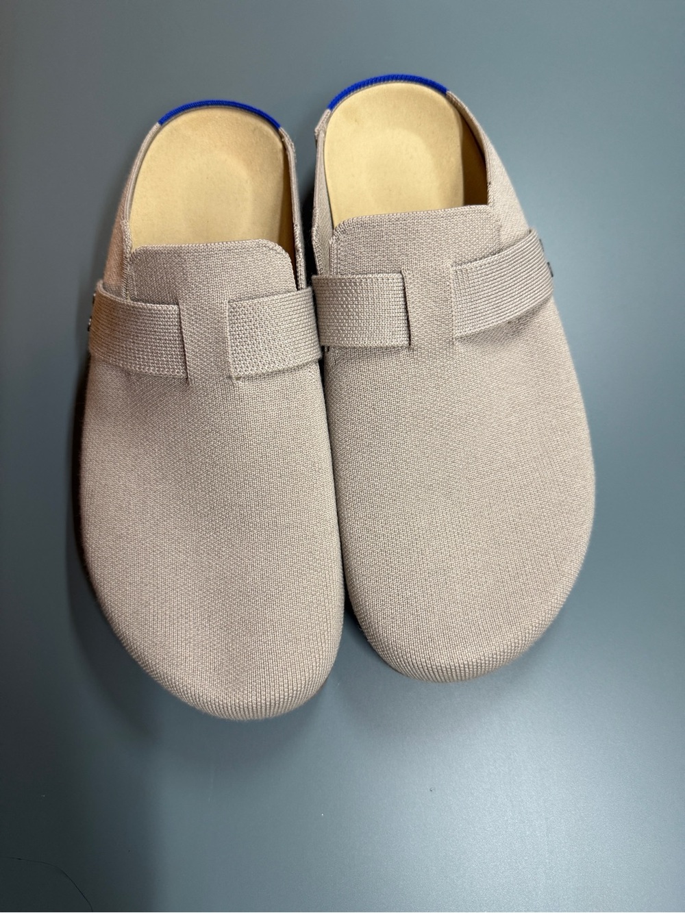 Rothy's Men's Slip-On Clogs in Taupe